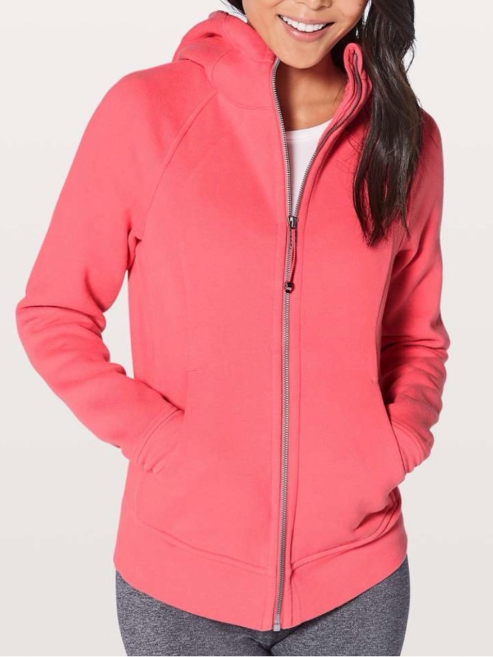 Lululemon Pink scuba  Full-Zip Hooded Jacket